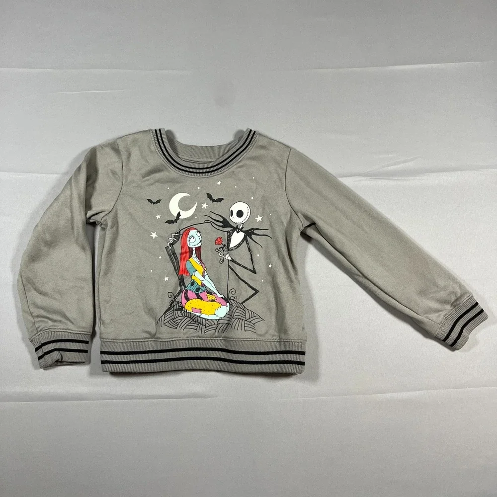 Disney Nightmare Before Christmas Outfit Set Kids S Gray Fleece Lined Straight
